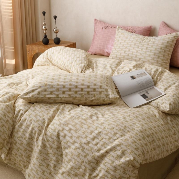 91家纺网 家纺一手货源 找家纺 棉生活家纺 2025新款北欧简约全棉磨毛四件套 艾可-米