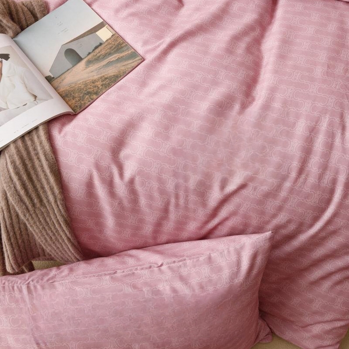 91家纺网 家纺一手货源 找家纺 棉生活家纺 2025新款北欧简约全棉磨毛四件套 艾可-紫