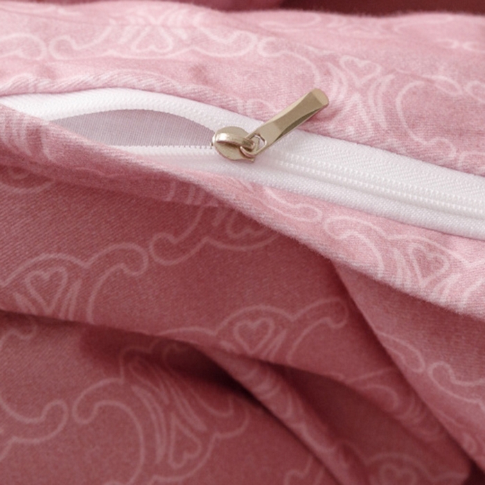 91家纺网 家纺一手货源 找家纺 棉生活家纺 2025新款北欧简约全棉磨毛四件套 艾可-紫