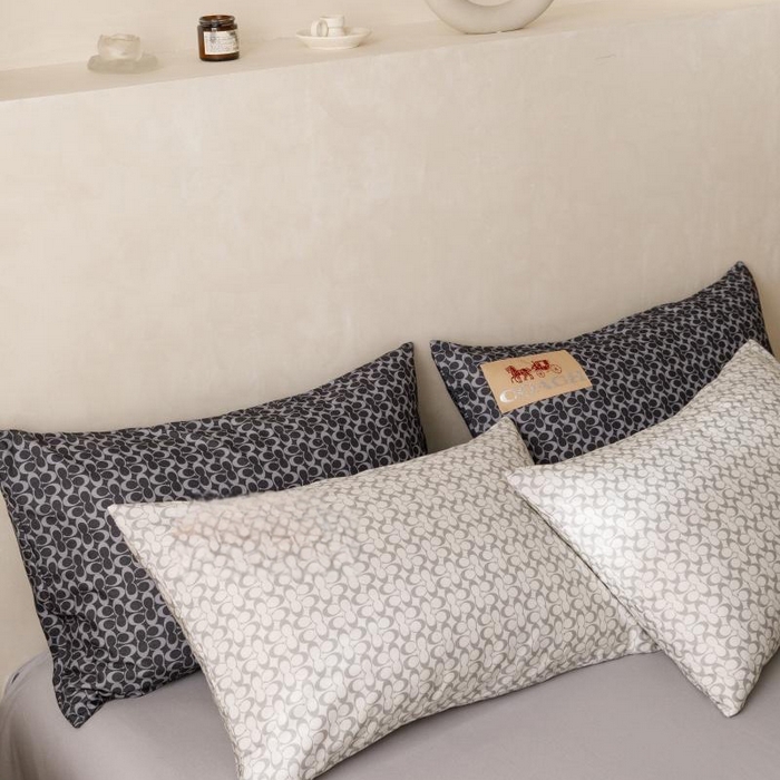 91家纺网 家纺一手货源 找家纺 棉生活家纺 2025新款北欧简约全棉磨毛四件套 静享-灰