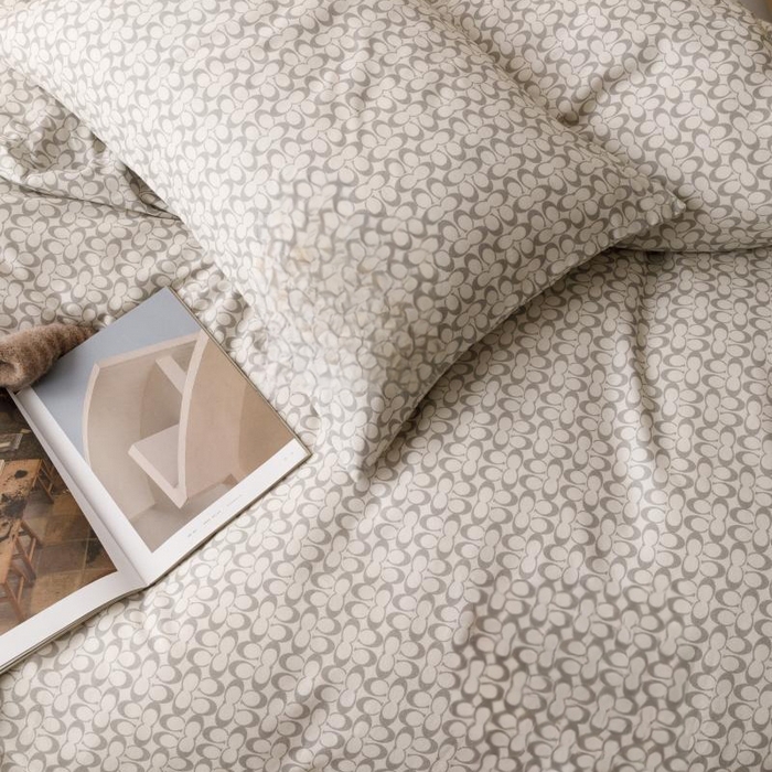 91家纺网 家纺一手货源 找家纺 棉生活家纺 2025新款北欧简约全棉磨毛四件套 静享-灰