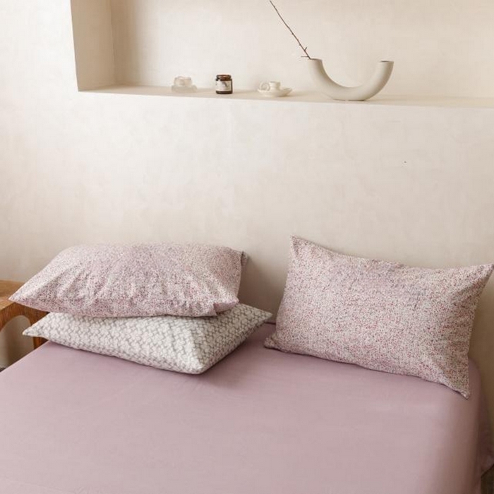 91家纺网 家纺一手货源 找家纺 棉生活家纺 2025新款北欧简约全棉磨毛四件套 暖光-紫