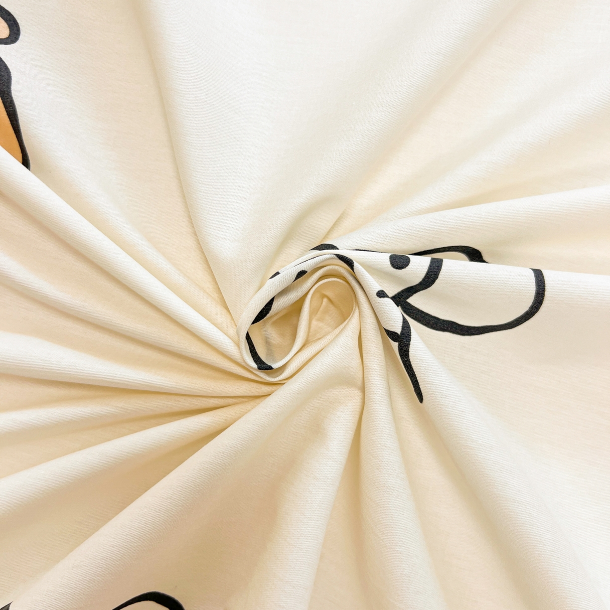 91家纺网 家纺一手货源 找家纺 呗旺鹿 2025新款40s全棉纯棉卡通印花学生系列单品床单 床单单件 简笔画