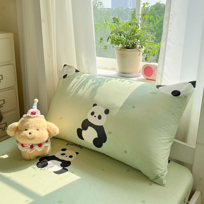 91家纺网 家纺一手货源 找家纺 寻米 2025新款全棉印花学生季学生三件套 爱你熊