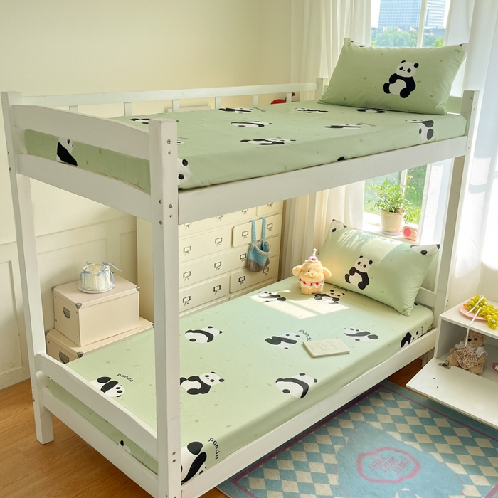 91家纺网 家纺一手货源 找家纺 寻米 2025新款全棉印花学生季学生三件套 爱你熊