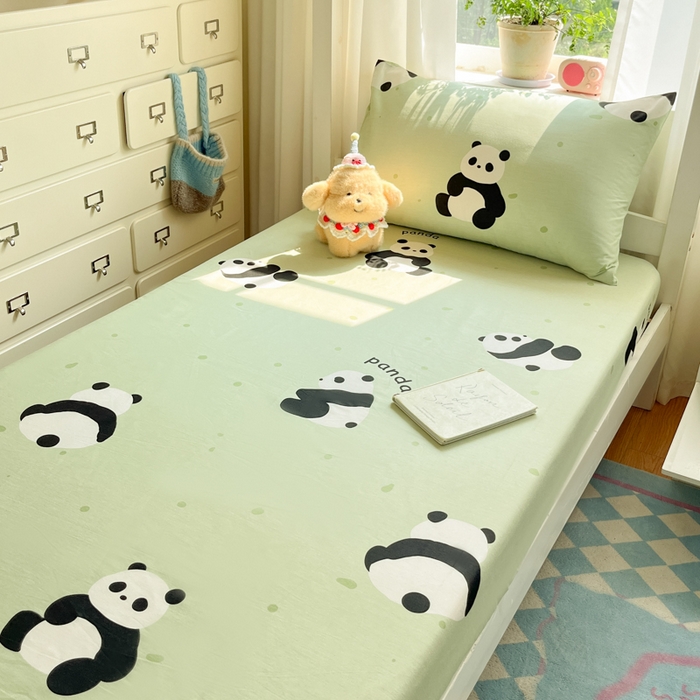 91家纺网 家纺一手货源 找家纺 寻米 2025新款全棉印花学生季学生三件套 爱你熊