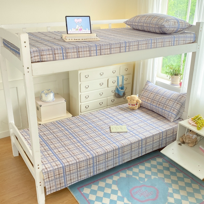 91家纺网 家纺一手货源 找家纺 寻米 2025新款全棉印花学生季学生三件套 柏林小镇