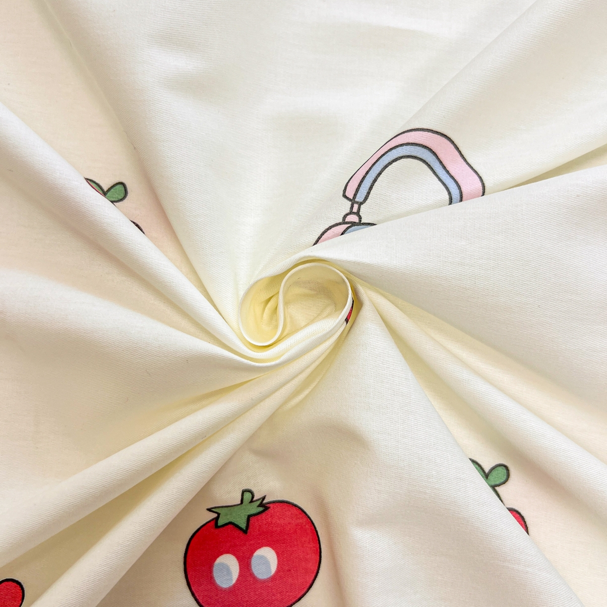 91家纺网 家纺一手货源 找家纺 呗旺鹿 2025新款40s全棉纯棉卡通印花学生系列单品床单 床单单件 熊熊酱