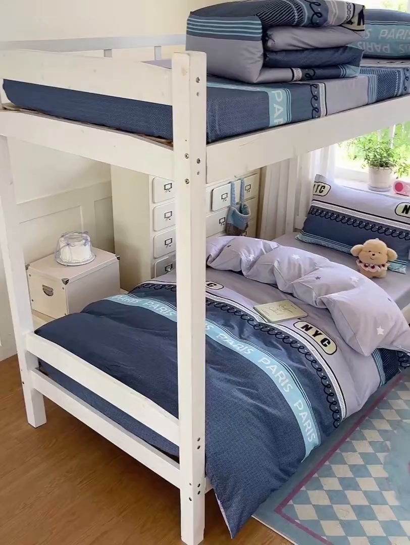 91家纺网 家纺一手货源 找家纺 寻米 2025新款全棉印花学生季学生三件套 布鲁克林