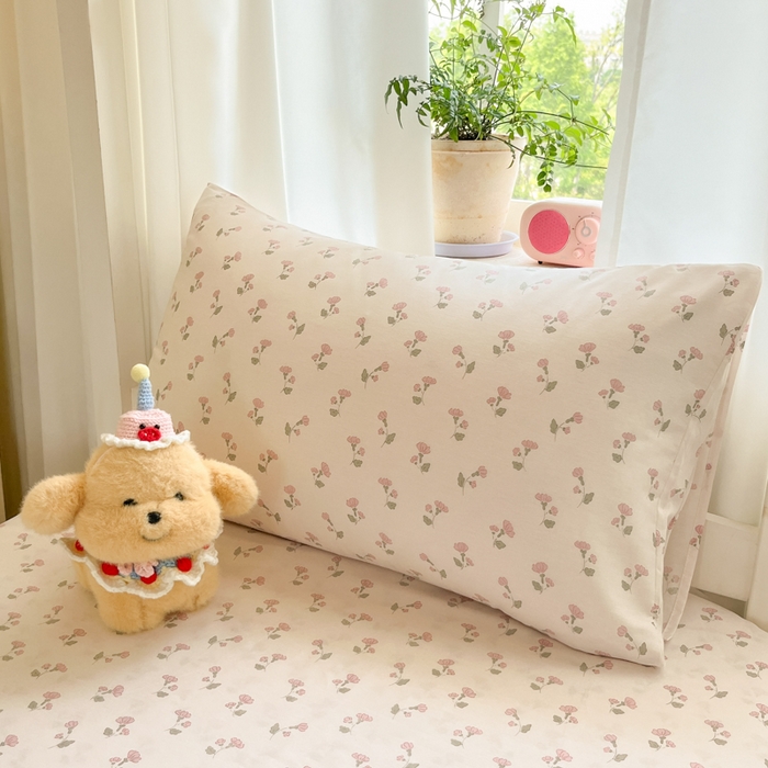 91家纺网 家纺一手货源 找家纺 寻米 2025新款全棉印花学生季学生三件套 花漾