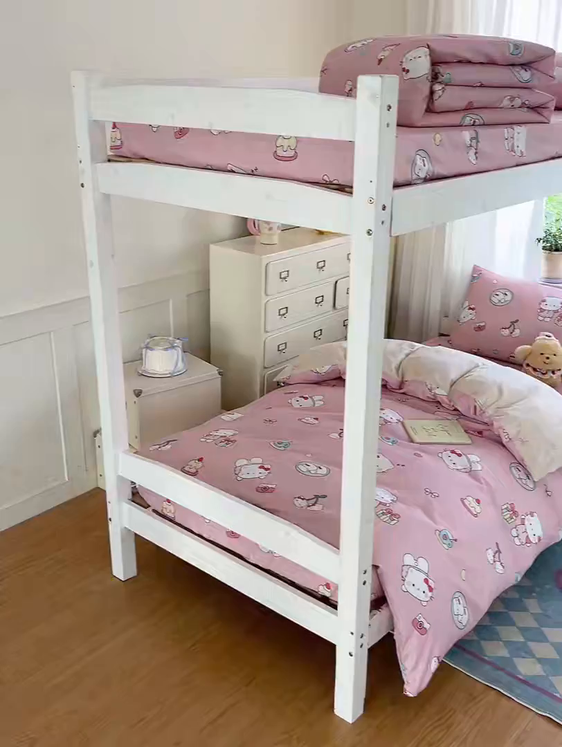 91家纺网 家纺一手货源 找家纺 寻米 2025新款全棉印花学生季学生三件套 松饼小喵