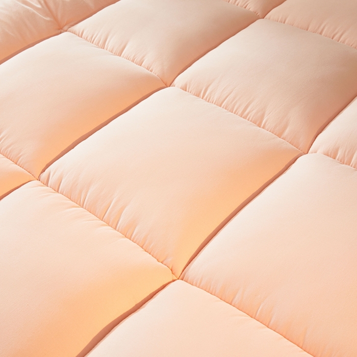 91家纺网 家纺一手货源 找家纺 富威堡2025新款酒店家用卧室褥子租房专用单人学生宿舍折叠加厚床垫软垫 负离子-玉粉色