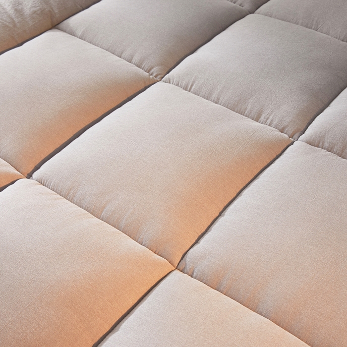 91家纺网 家纺一手货源 找家纺 富威堡2025新款酒店家用卧室褥子租房专用单人学生宿舍折叠加厚床垫软垫 负离子-绅士灰