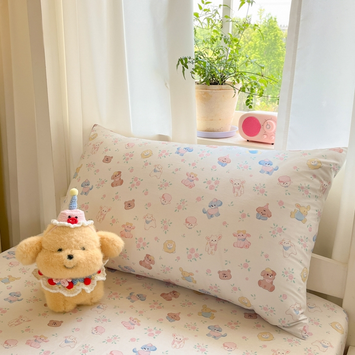 91家纺网 家纺一手货源 找家纺 寻米 2025新款全棉印花学生季学生三件套 甜豆小泡芙