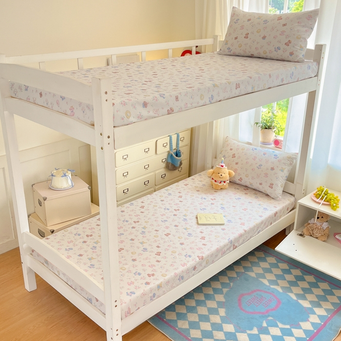 91家纺网 家纺一手货源 找家纺 寻米 2025新款全棉印花学生季学生三件套 甜豆小泡芙