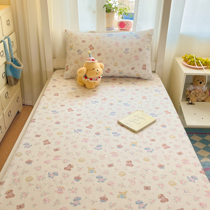 91家纺网 家纺一手货源 找家纺 寻米 2025新款全棉印花学生季学生三件套 甜豆小泡芙