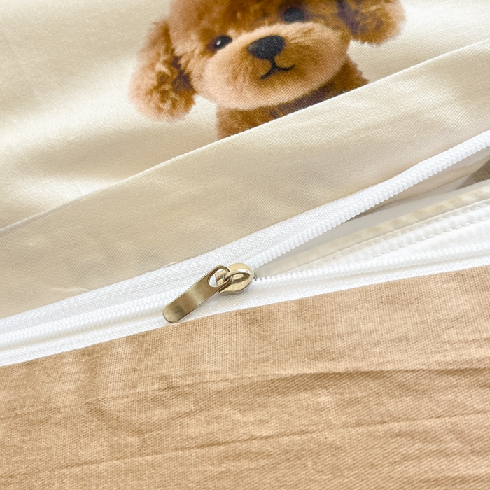 91家纺网 家纺一手货源 找家纺 寻米 2025新款全棉印花学生季学生三件套 小狗店长