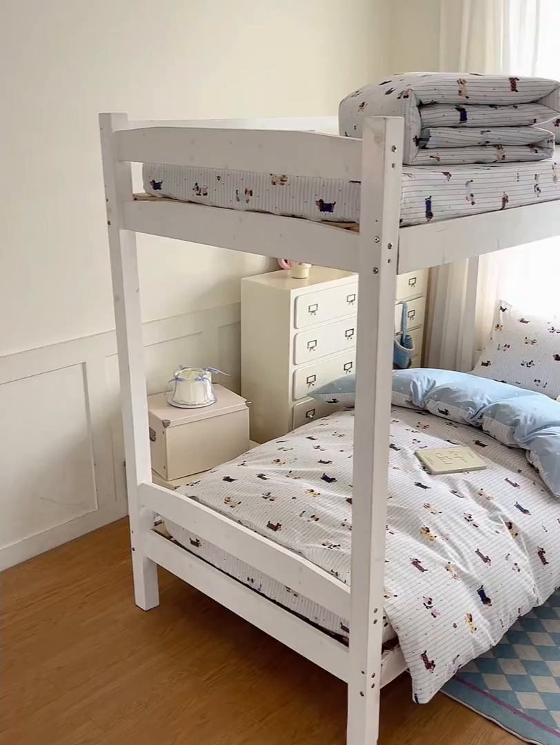 91家纺网 家纺一手货源 找家纺 寻米 2025新款全棉印花学生季学生三件套 小狗没烦恼-蓝