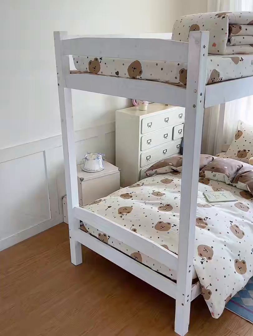 91家纺网 家纺一手货源 找家纺 寻米 2025新款全棉印花学生季学生三件套 小熊软糖