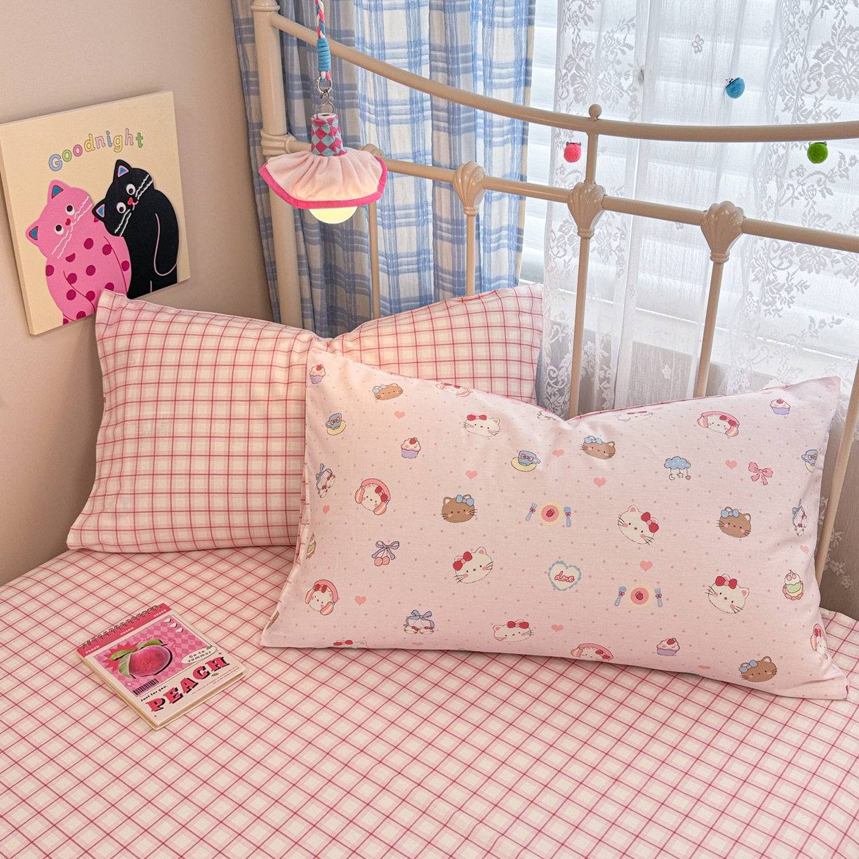 91家纺网 家纺一手货源 找家纺 呗旺鹿 2025新款40s全棉纯棉卡通印花学生系列四件套 甜品菲菲