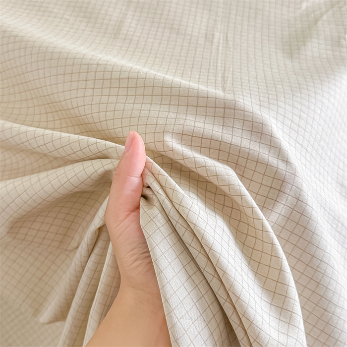 91家纺网 家纺一手货源 找家纺 芙绣家纺 2025新款A类全棉小清新印花单床单学生单品 格子-咖