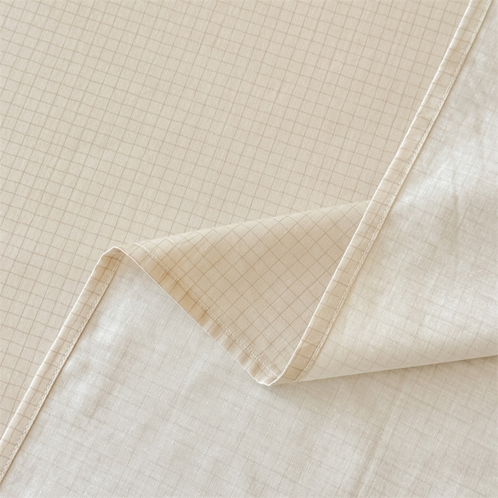 91家纺网 家纺一手货源 找家纺 芙绣家纺 2025新款A类全棉小清新印花单床单学生单品 格子-咖