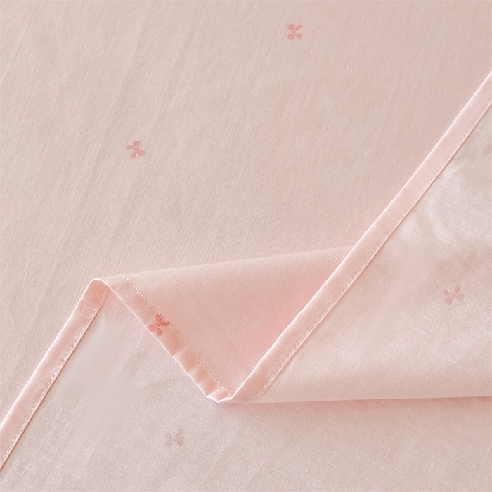 91家纺网 家纺一手货源 找家纺 芙绣家纺 2025新款A类全棉小清新印花单床单学生单品 蝴蝶-粉
