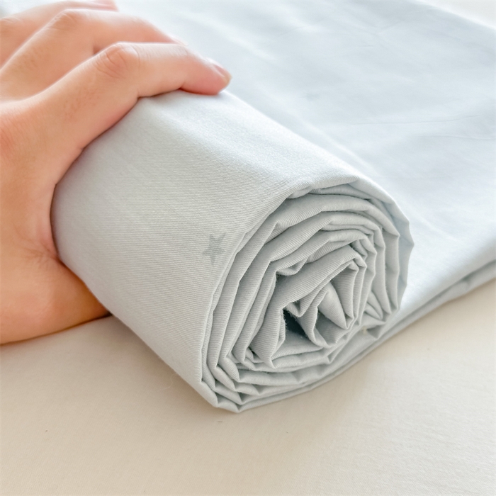 91家纺网 家纺一手货源 找家纺 芙绣家纺 2025新款A类全棉小清新印花单床单学生单品 星星-蓝