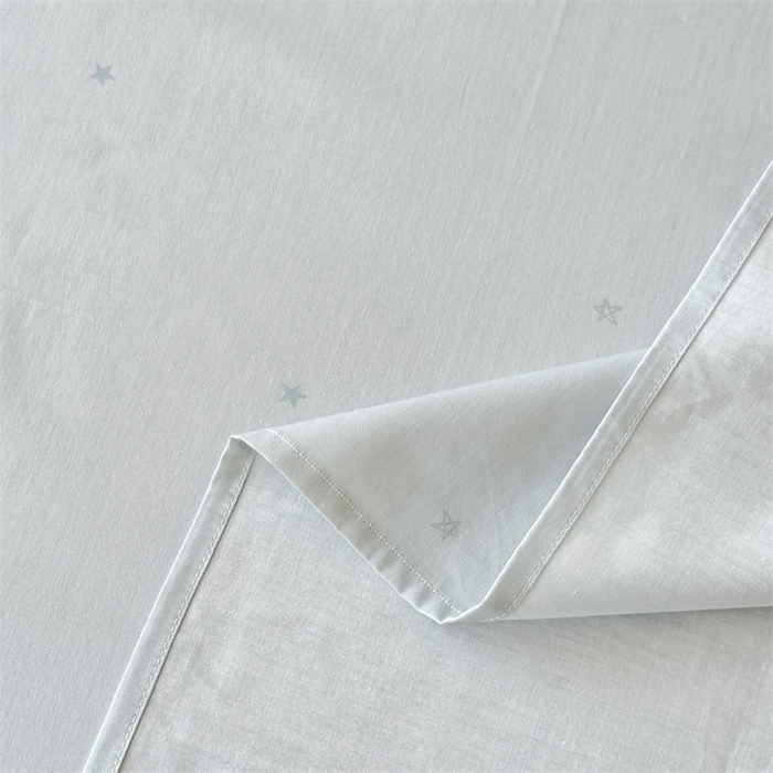 91家纺网 家纺一手货源 找家纺 芙绣家纺 2025新款A类全棉小清新印花单床单学生单品 星星-蓝