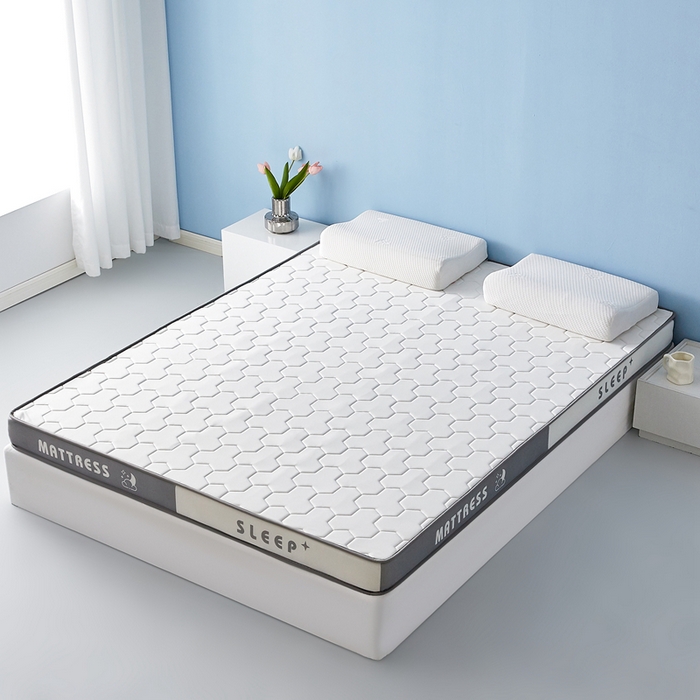 91家纺网 家纺一手货源 找家纺 （总）一禾 2025新款立体纯色海绵牛奶丝床垫-成人床垫