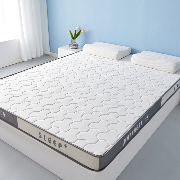 91家纺网 家纺一手货源 找家纺 （总）一禾 2025新款立体纯色海绵牛奶丝床垫-成人床垫