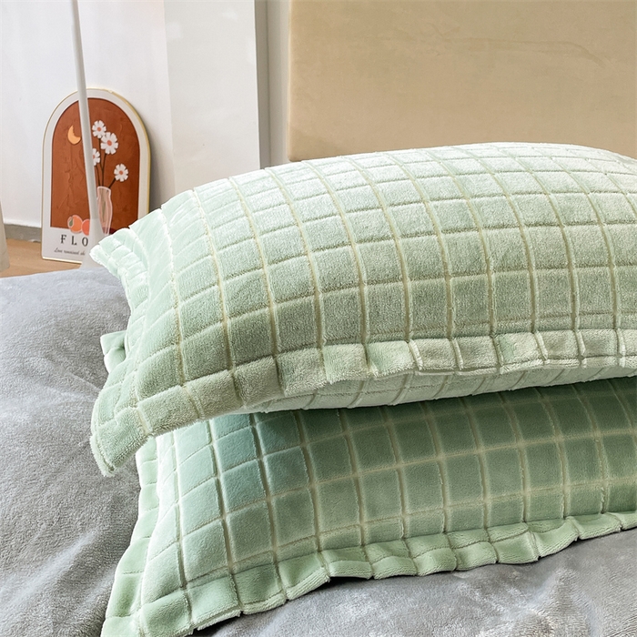 91家纺网 家纺一手货源 找家纺 （总）兰紫橙2025新款牛奶绒色织提花四件套