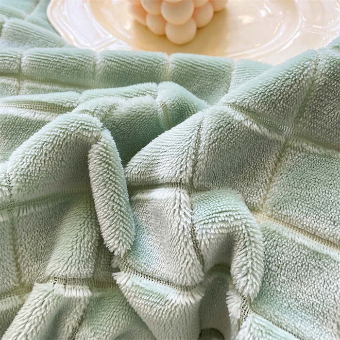 91家纺网 家纺一手货源 找家纺 （总）兰紫橙2025新款牛奶绒色织提花四件套