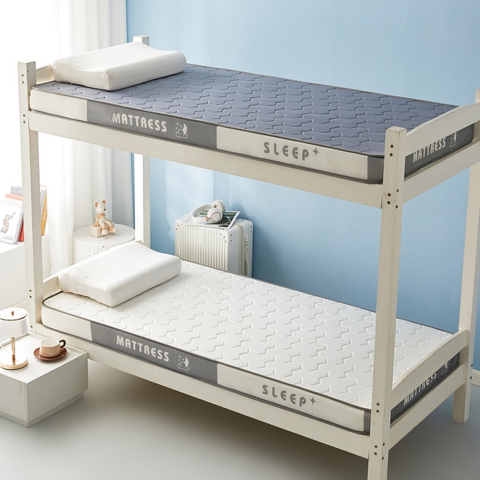 91家纺网 家纺一手货源 找家纺 （总）一禾 2025新款立体纯色海绵牛奶丝床垫-学生床垫