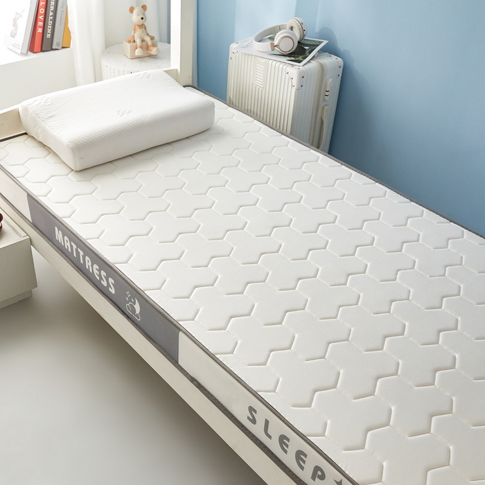 91家纺网 家纺一手货源 找家纺 （总）一禾 2025新款立体纯色海绵牛奶丝床垫-学生床垫