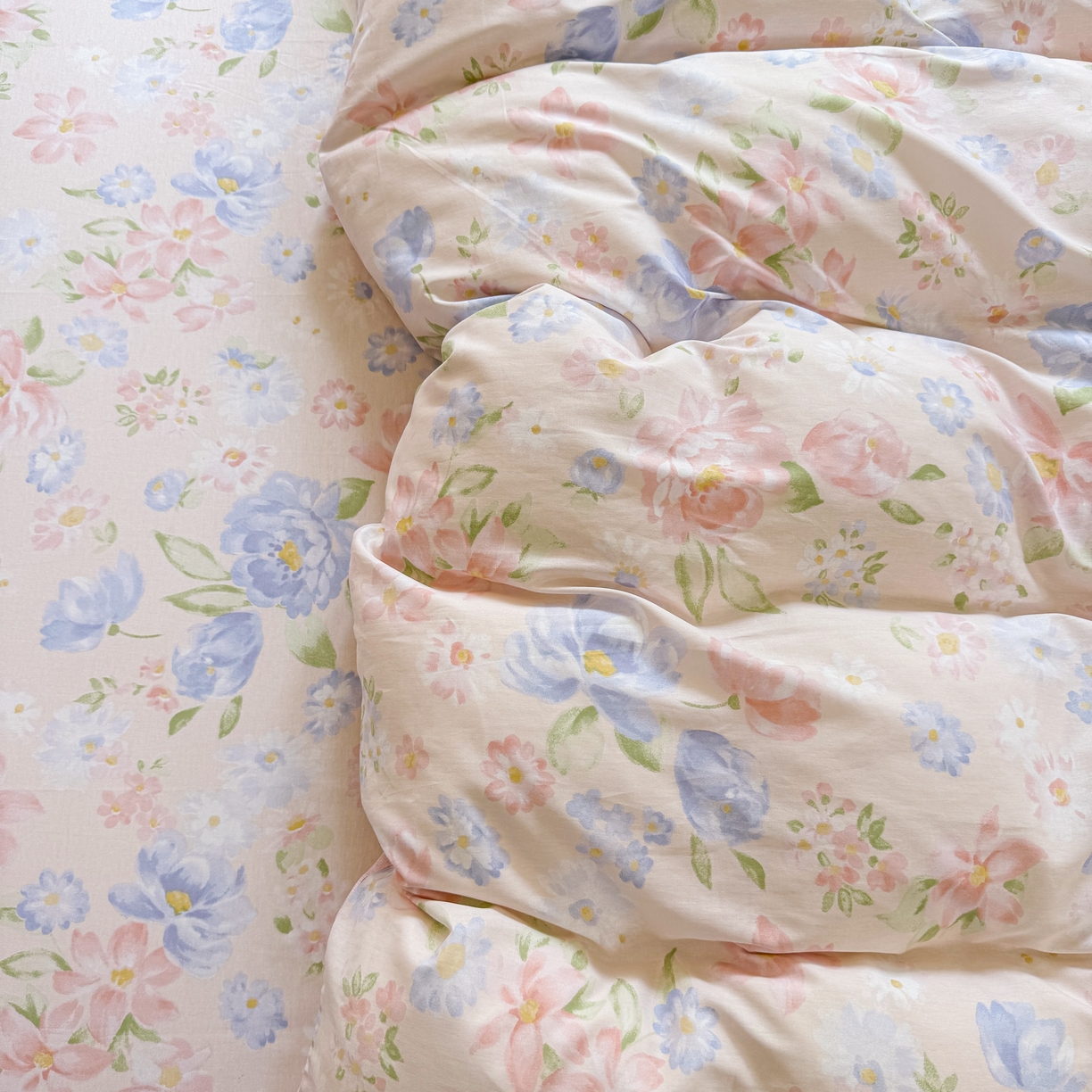 91家纺网 家纺一手货源 找家纺 壹贝家纺2025新款全棉四件套 浣溪沙