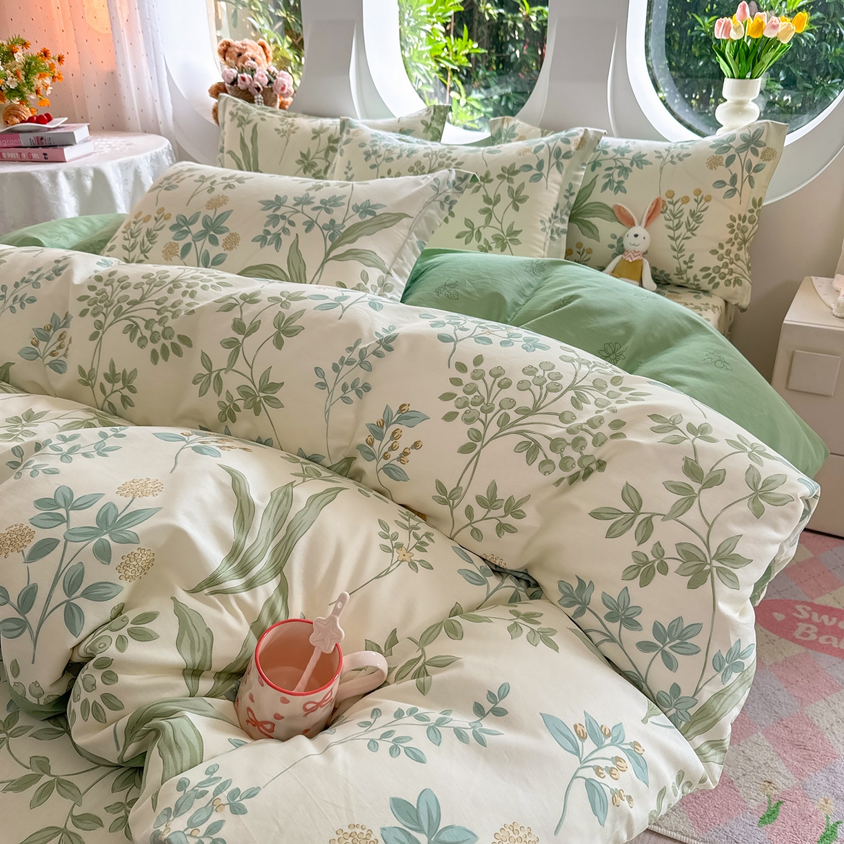 91家纺网 家纺一手货源 找家纺 壹贝家纺2025新款全棉四件套 绿野仙踪