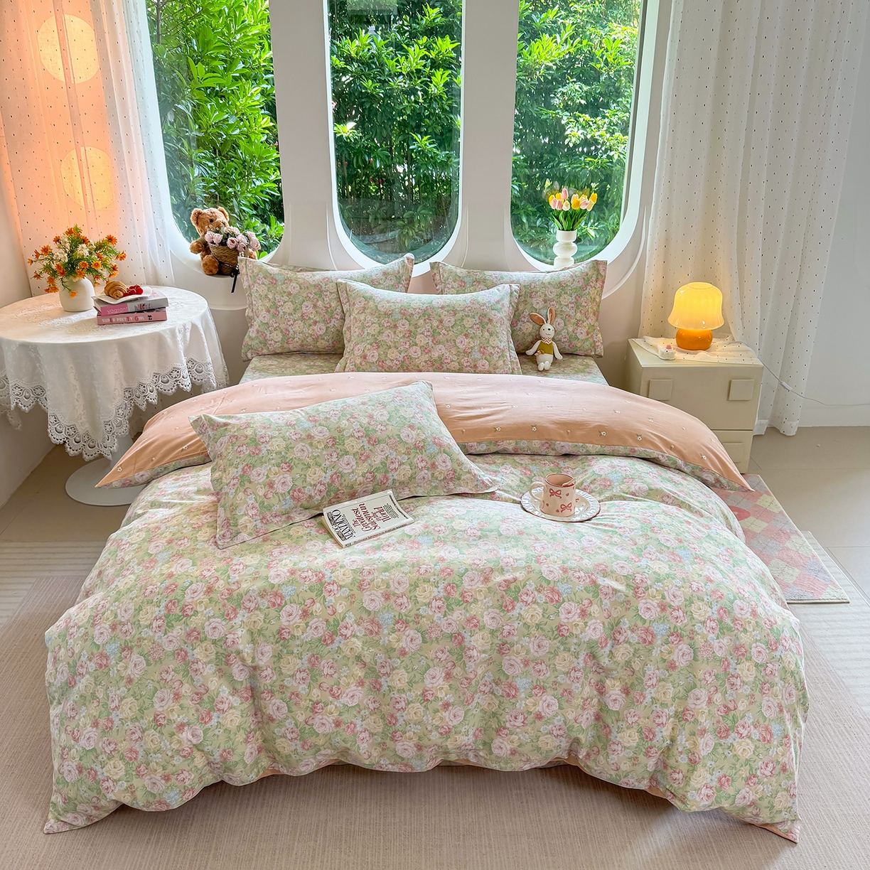 91家纺网 家纺一手货源 找家纺 （总）壹贝家纺2025新款全棉四件套(喷气工艺)(高品质)(花型持续更新)(接受各种预定尺寸)