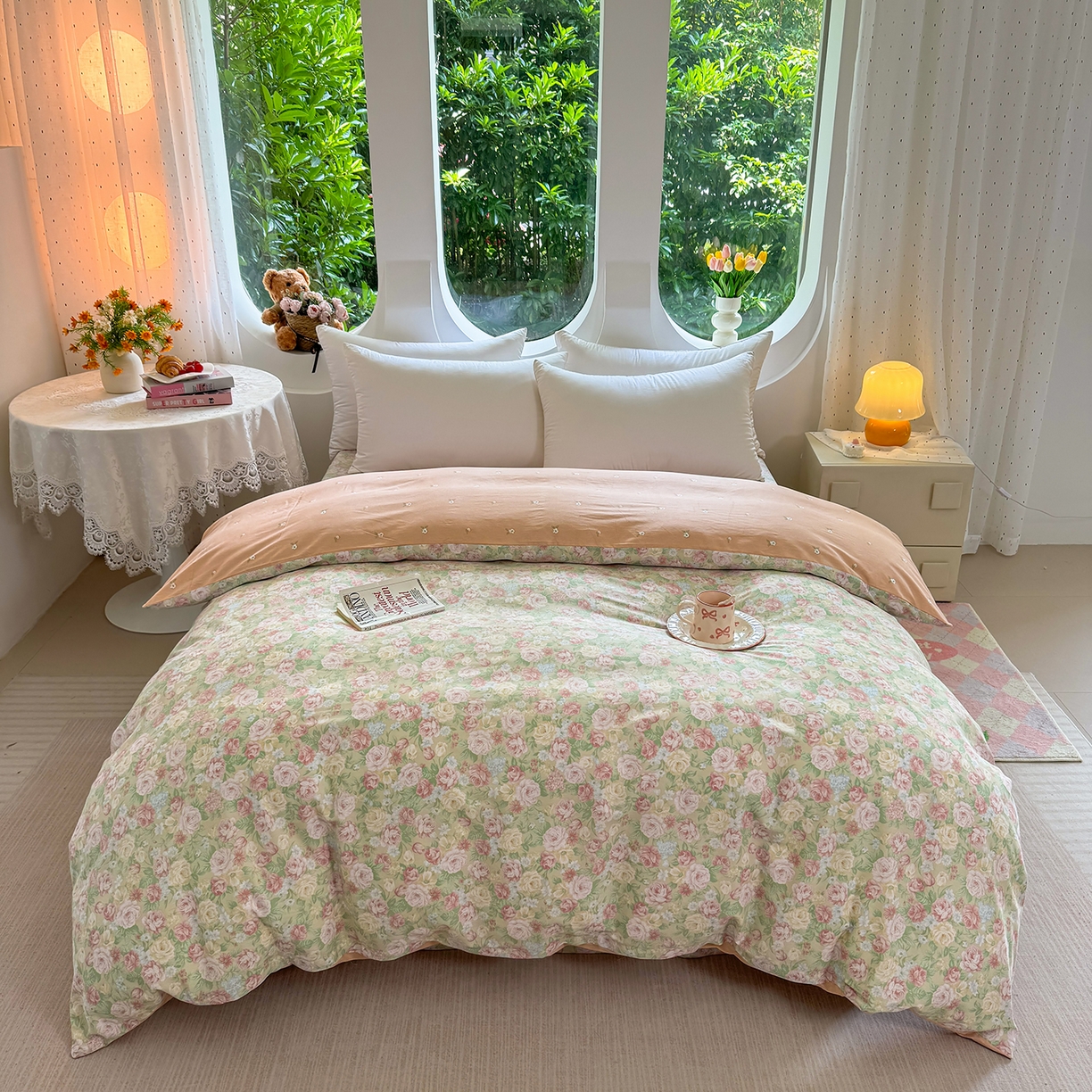 91家纺网 家纺一手货源 找家纺 （总）壹贝家纺2025新款全棉四件套(喷气工艺)(高品质)(花型持续更新)(接受各种预定尺寸)