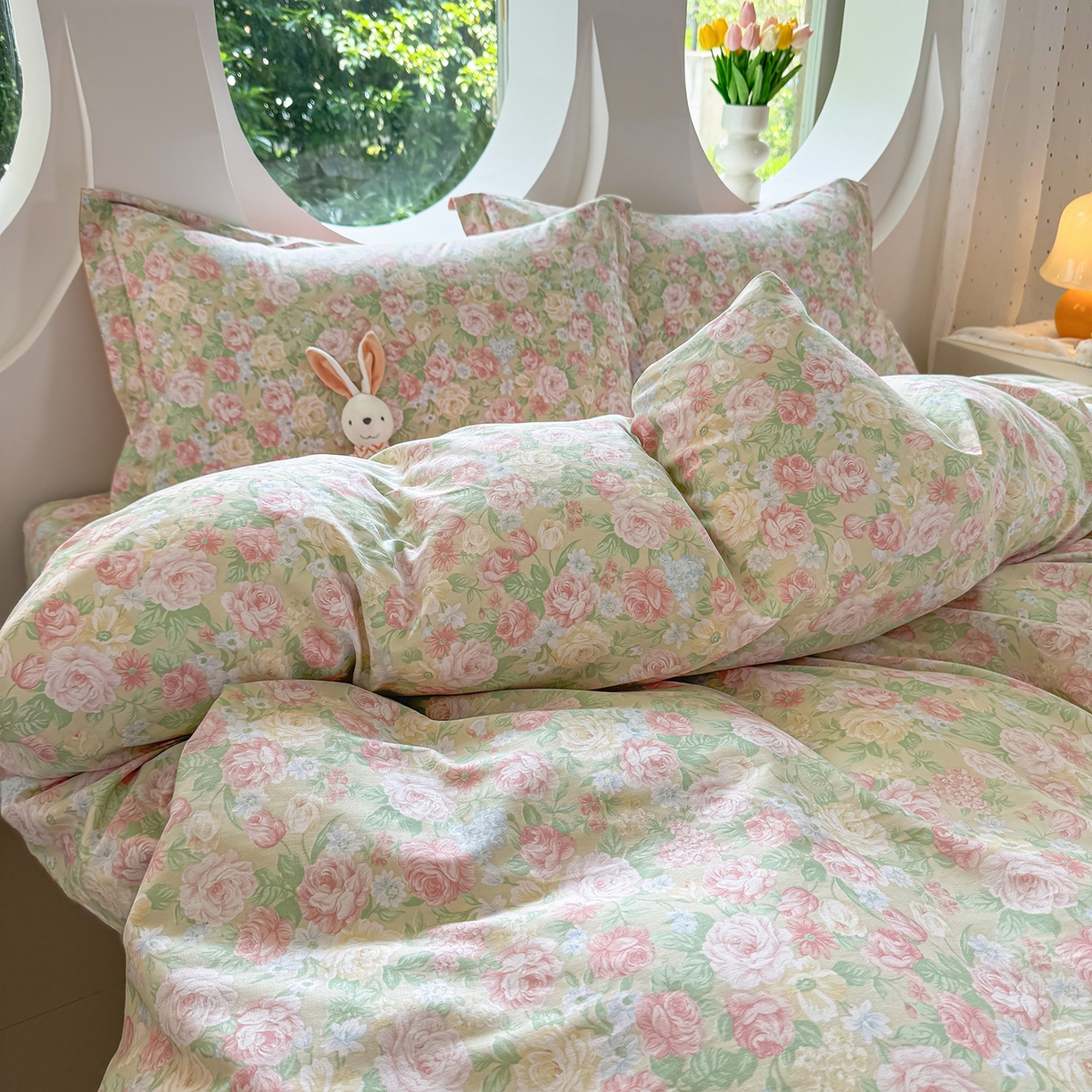 91家纺网 家纺一手货源 找家纺 （总）壹贝家纺2025新款全棉四件套(喷气工艺)(高品质)(花型持续更新)(接受各种预定尺寸)