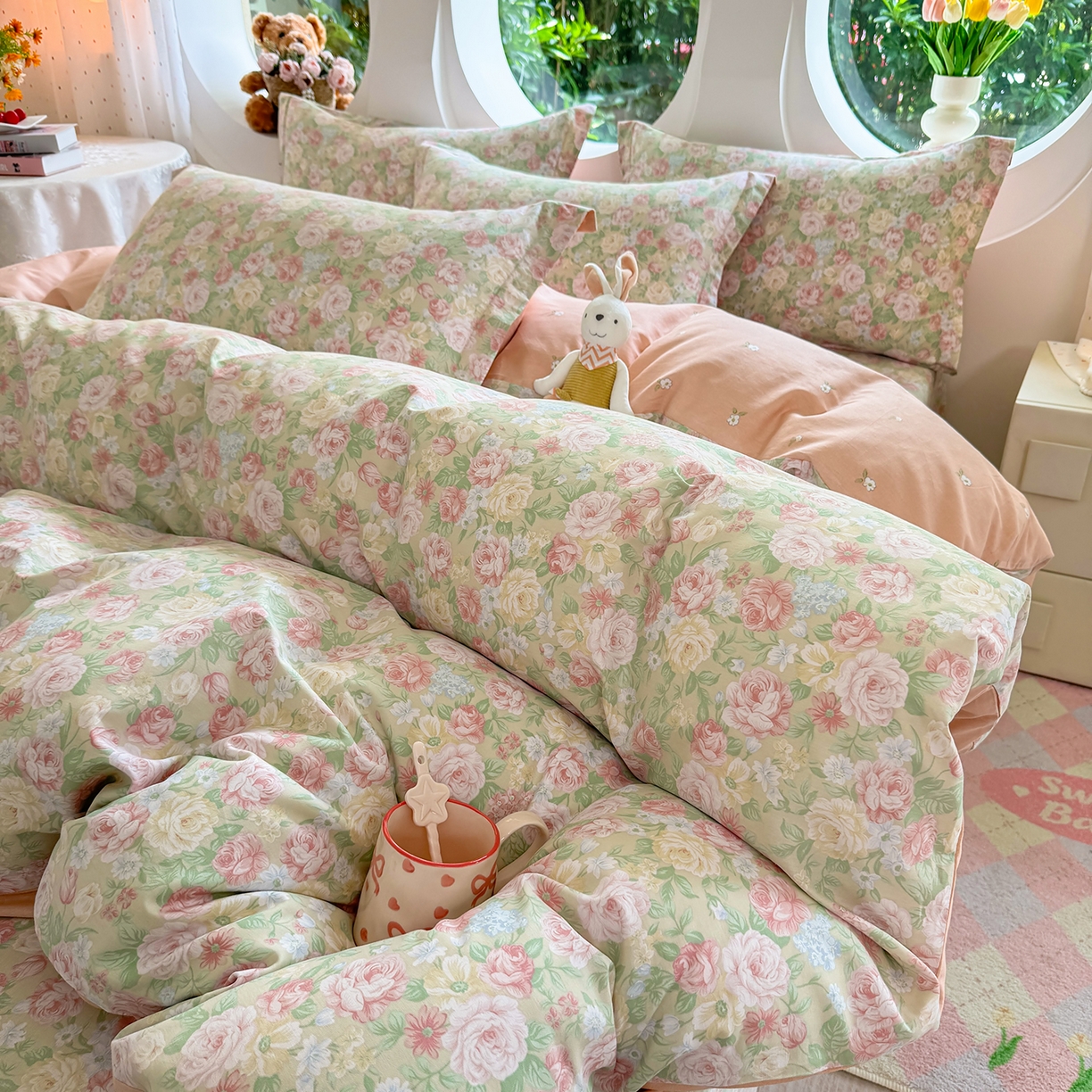 91家纺网 家纺一手货源 找家纺 （总）壹贝家纺2025新款全棉四件套(喷气工艺)(高品质)(花型持续更新)(接受各种预定尺寸)