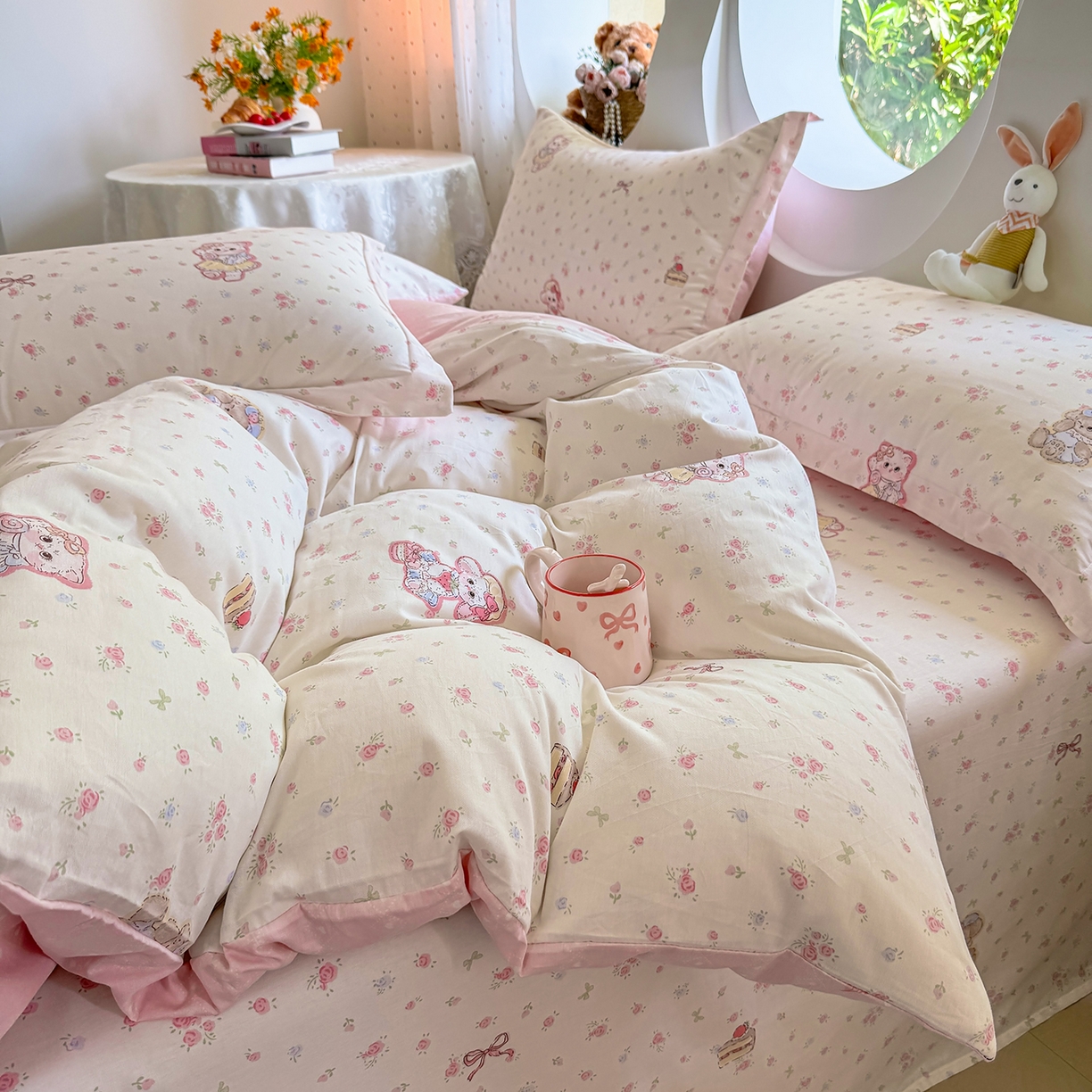 91家纺网 家纺一手货源 找家纺 壹贝家纺2025新款全棉四件套 魔法精灵