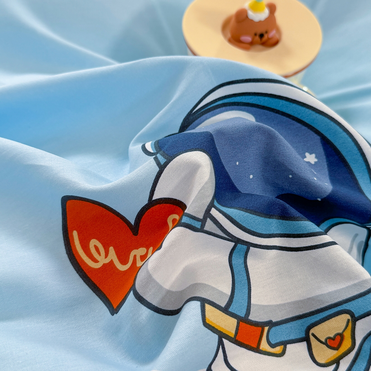 91家纺网 家纺一手货源 找家纺 壹贝家纺2025新款全棉四件套 太空奇遇