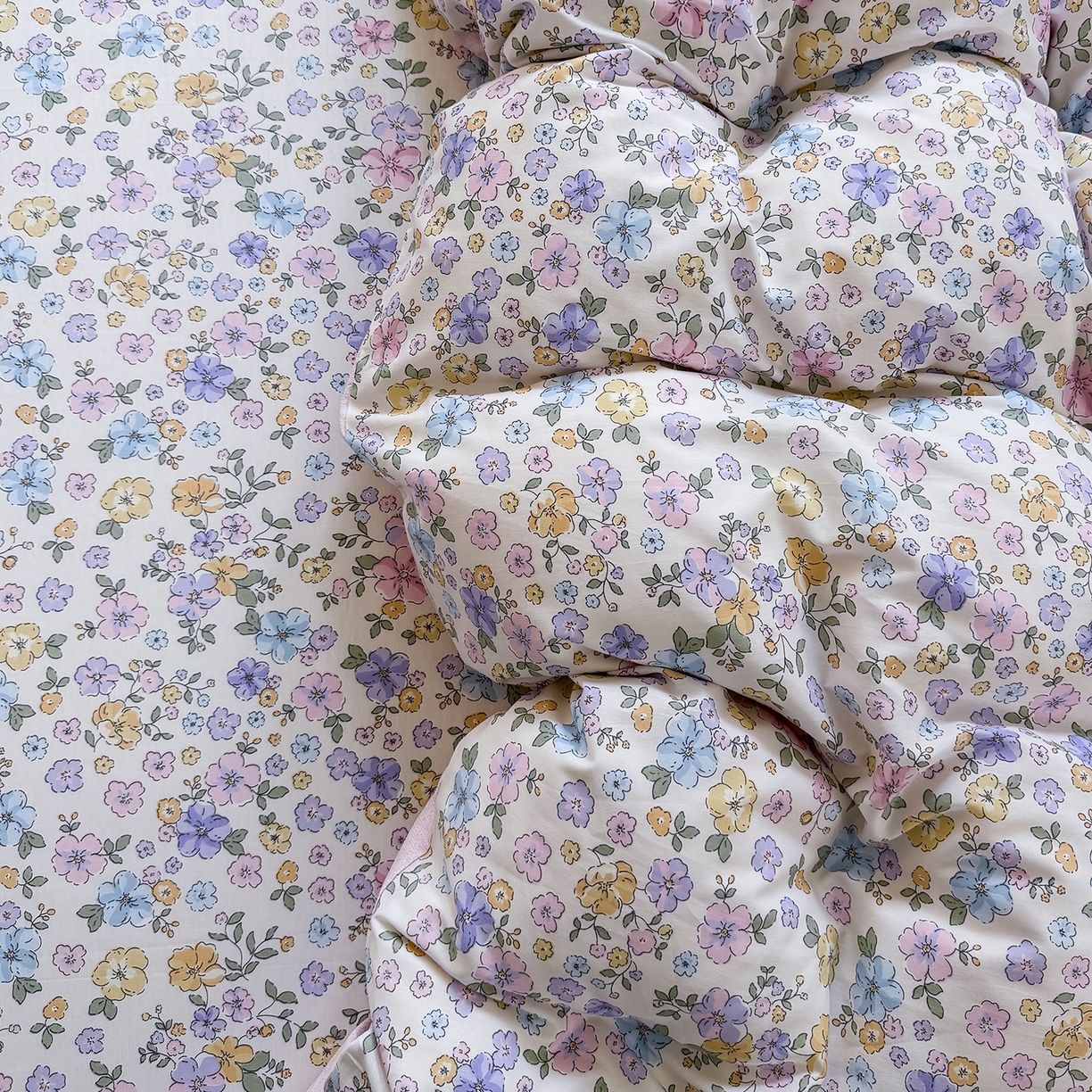 91家纺网 家纺一手货源 找家纺 壹贝家纺2025新款全棉四件套 小美满