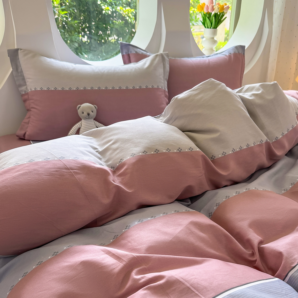 91家纺网 家纺一手货源 找家纺 壹贝家纺2025新款全棉四件套 致青春