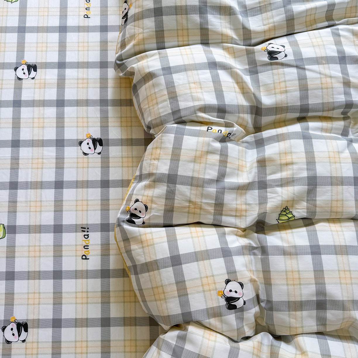 91家纺网 家纺一手货源 找家纺 壹贝家纺2025新款全棉四件套 竹林物语