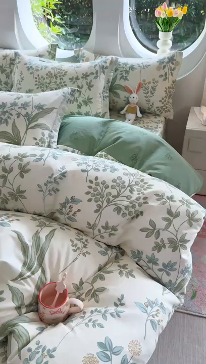 91家纺网 家纺一手货源 找家纺 壹贝家纺2025新款全棉四件套 绿野仙踪
