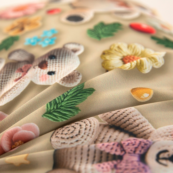 91家纺网 家纺一手货源 找家纺 （总）枕之坊2025新款5D数码印花小熊纯荞麦枕