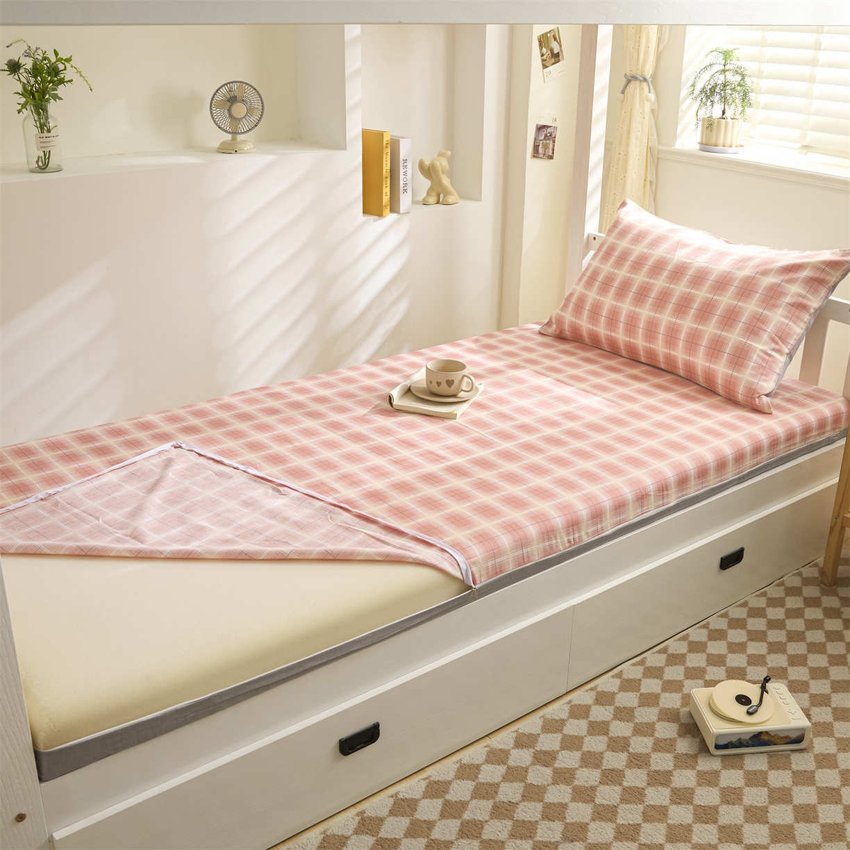 91家纺网 家纺一手货源 找家纺 （总）如约2025新款12868学生季床垫套