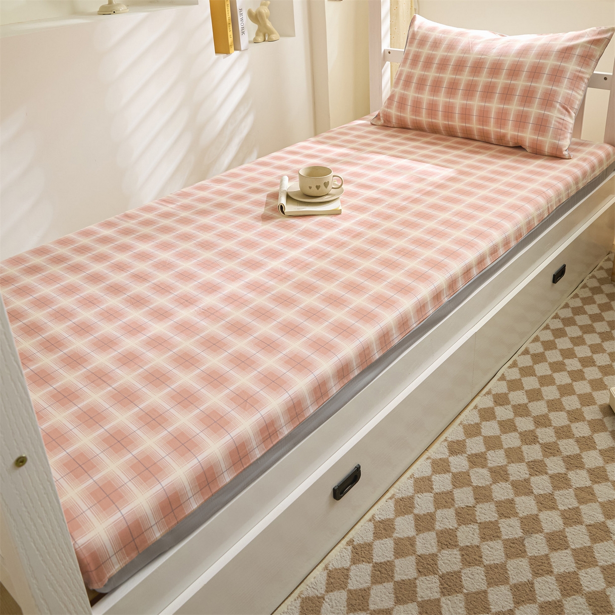 91家纺网 家纺一手货源 找家纺 （总）如约2025新款12868学生季床垫套